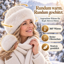 Lade das Bild in den Galerie-Viewer, NordEleganz – Die flauschige 360°-Wintermütze mit Rundum-Ohrenschutz