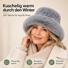 Lade das Bild in den Galerie-Viewer, NordFlausch – Die flauschige 360°-Wintermütze mit Ohrenschutz