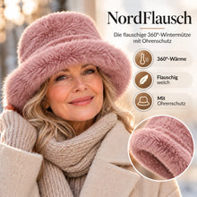 Lade das Bild in den Galerie-Viewer, NordFlausch – Die flauschige 360°-Wintermütze mit Ohrenschutz