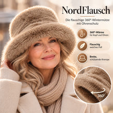 Lade das Bild in den Galerie-Viewer, NordFlausch – Die flauschige 360°-Wintermütze mit Ohrenschutz