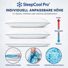 Lade das Bild in den Galerie-Viewer, SleepCool Pro™ Kühlendes & ergonomisches Bambus-Kissen für erholsamen Schlaf