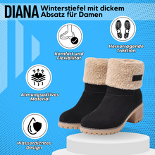 Lade das Bild in den Galerie-Viewer, Diana - Schmerzlindernde Winterstiefel mit dickem Absatz für Damen