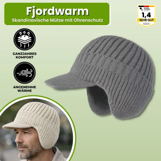 Fjordwarm – Skandinavische Mütze mit Ohrenschutz