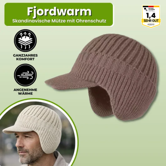 Fjordwarm – Skandinavische Mütze mit Ohrenschutz