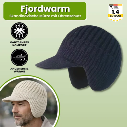 Fjordwarm – Skandinavische Mütze mit Ohrenschutz