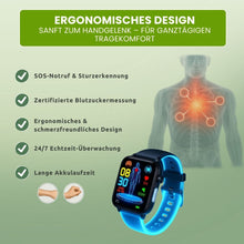 Lade das Bild in den Galerie-Viewer, GlucoCare SOS – Smartwatch zur Unterstützung bei Schmerzen mit SOS &amp; Sturzerkennung (2026)

