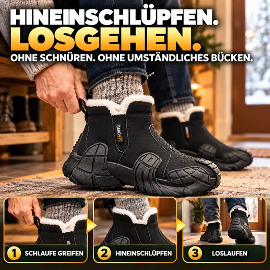 ThermoBoots | wasserdichte, warm gefütterte Winterstiefel | Leicht, rutschfest & Schmerzlindernd