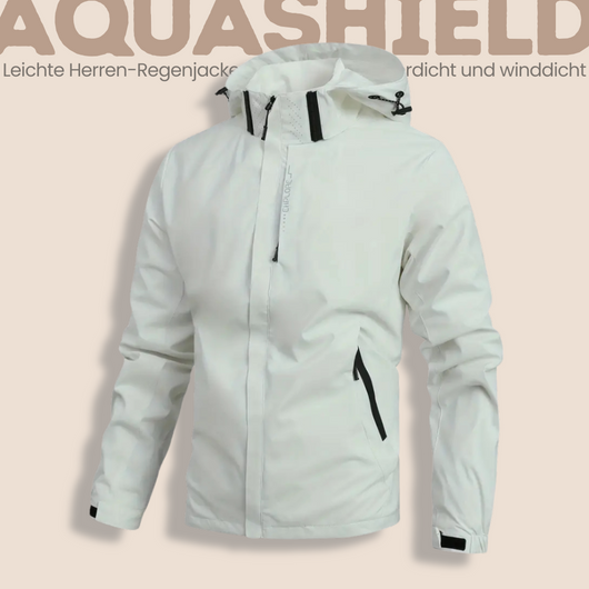 AquaShield - Leichte Herren-Regenjacke mit Kapuze, wasserdicht und winddicht