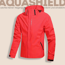 Lade das Bild in den Galerie-Viewer, AquaShield - Leichte Herren-Regenjacke mit Kapuze, wasserdicht und winddicht
