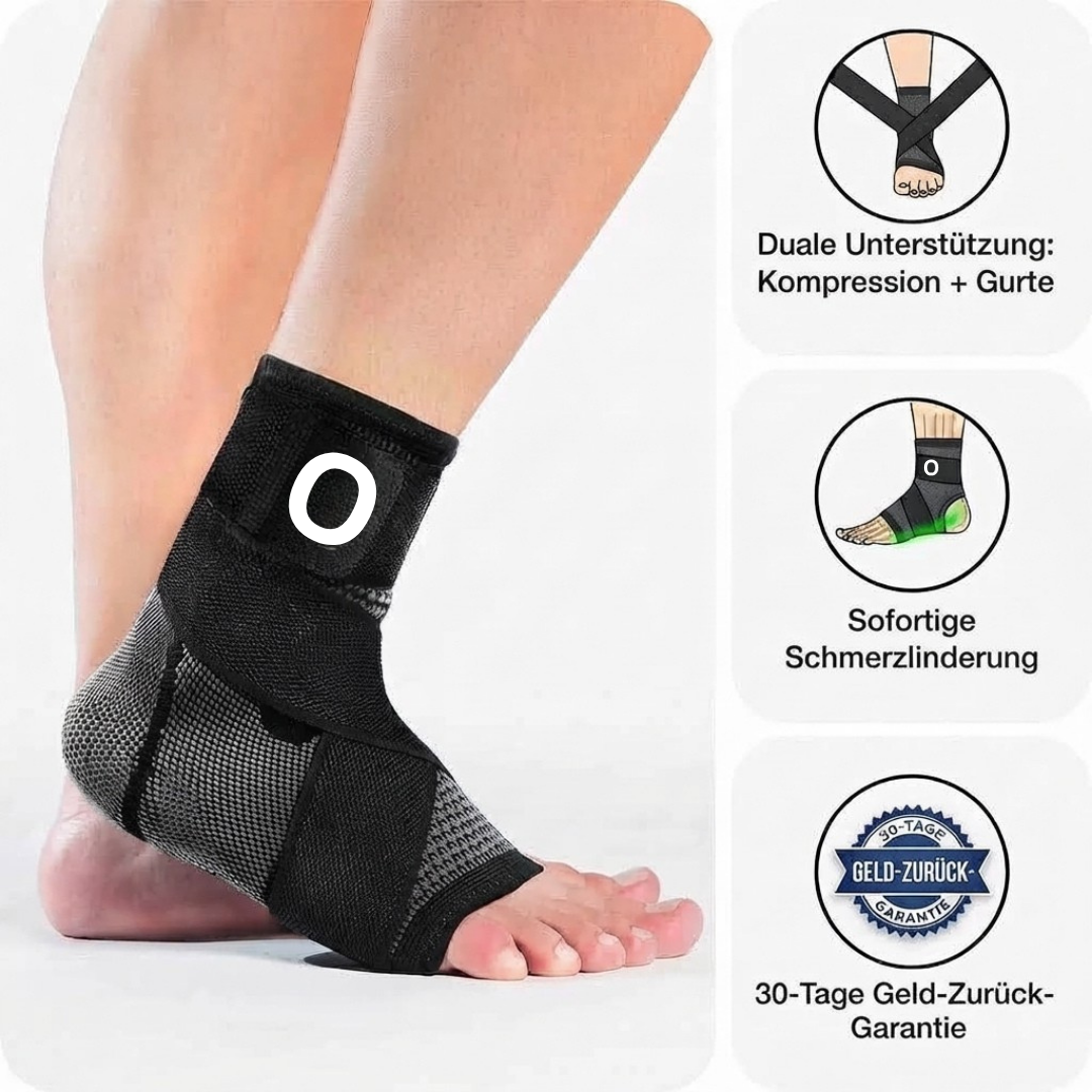 OrthoHalt Kompressionsbandage bei Fersenschmerz | stabilisiert Ferse und Fußgewölbe