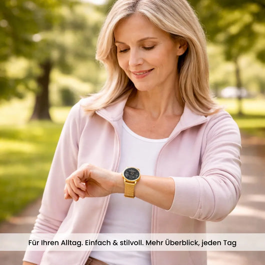 LunaCare Vital- elegante Gesundheitsuhr für das Wohlbefinden von Frauen
