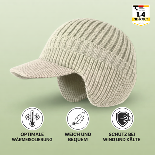 Fjordwarm – Skandinavische Mütze mit Ohrenschutz