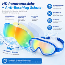 Lade das Bild in den Galerie-Viewer, AquaBlick Kinder-Schwimmbrille | Beschlagfrei · Auslaufsicher · Kein Haareziehen
