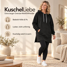 Lade das Bild in den Galerie-Viewer, KuschelLiebe – der extra lange Wohlfühlhoodie
