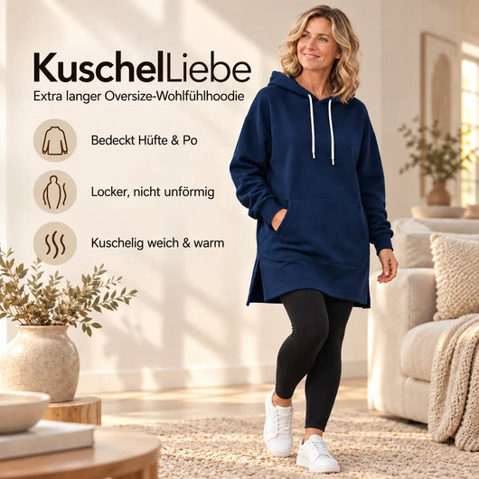 KuschelLiebe – der extra lange Wohlfühlhoodie