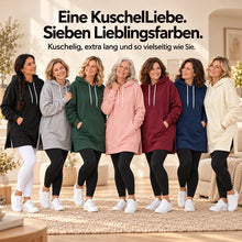 Lade das Bild in den Galerie-Viewer, KuschelLiebe – der extra lange Wohlfühlhoodie
