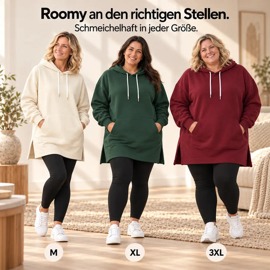 KuschelLiebe – der extra lange Wohlfühlhoodie