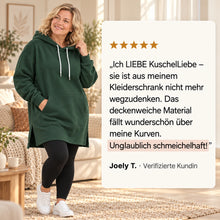Lade das Bild in den Galerie-Viewer, KuschelLiebe – der extra lange Wohlfühlhoodie
