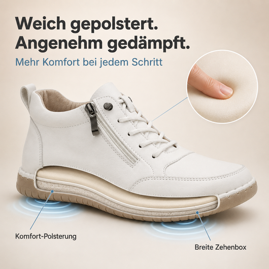 Feelfree - Orthopädische rutschfeste Komfortschuhe mit Reißverschluss für druckfreien Tragekomfort