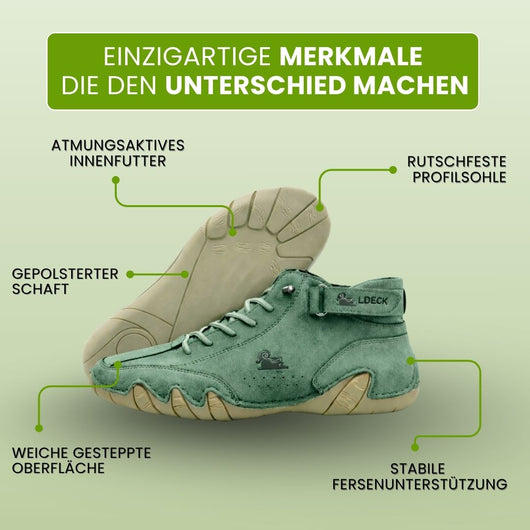 Alpaca – ergonomische, rutschfeste & wasserdichte Leder-Barfußschuhe