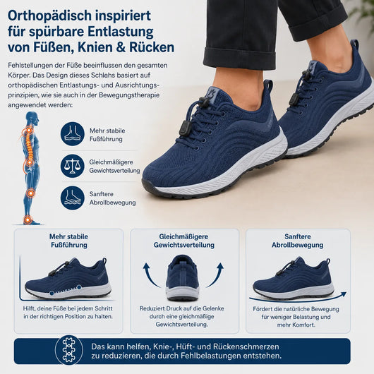 FeelFree Slip-On – Orthopädische Komfort-Sneaker | Reinschlüpfen & schmerzfrei durch den Tag