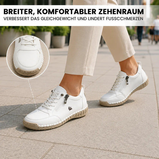 Feelfree - Orthopädische rutschfeste Komfortschuhe mit Reißverschluss für druckfreien Tragekomfort