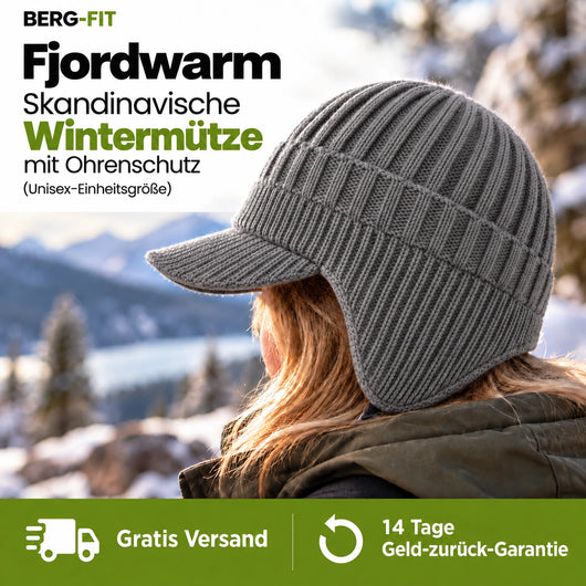 Fjordwarm – Skandinavische Wintermütze mit Ohrenschutz (Unisex-Einheitsgröße) 2026