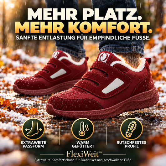 FlexiWeit – Extraweite Komfortschuhe für Diabetiker und geschwollene Füße