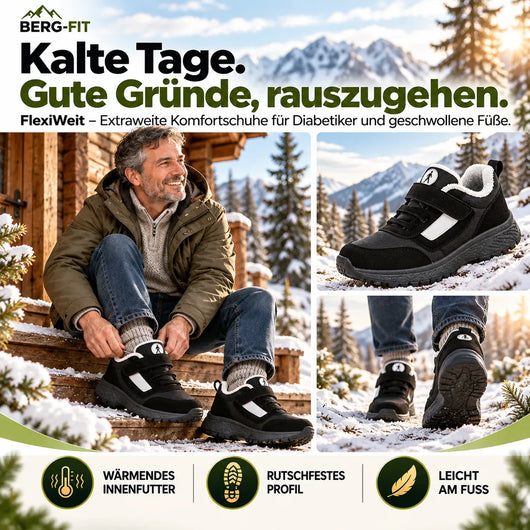 FlexiWeit – Extraweite Komfortschuhe für Diabetiker und geschwollene Füße