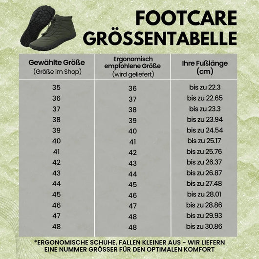 FootCare - Bequemer Barfußschuh mit anatomischer Unterstützung | Ergonomisches Design