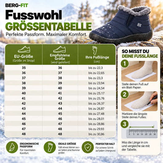 Fusswohl - ergonomische & rutschfeste Komfort-Winterstiefel 2026