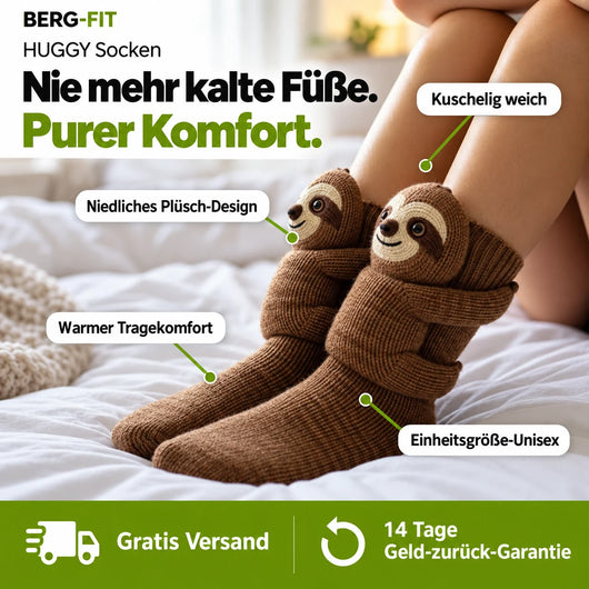 HUGGY Socken – Nie mehr kalte Füße & purer Komfort - Einheitsgröße-Unisex 2026