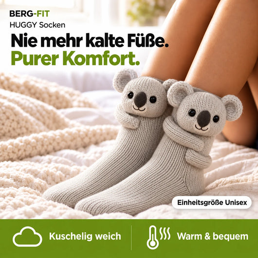 HUGGY Socken – Nie mehr kalte Füße & purer Komfort - Einheitsgröße-Unisex 2026
