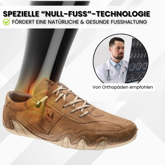 Ibex - ergonomischer, schmerzlindernder & wasserdichter Leder-Barfußschuh für Entlastung bei Rückenschmerzen & Gelenkproblemen