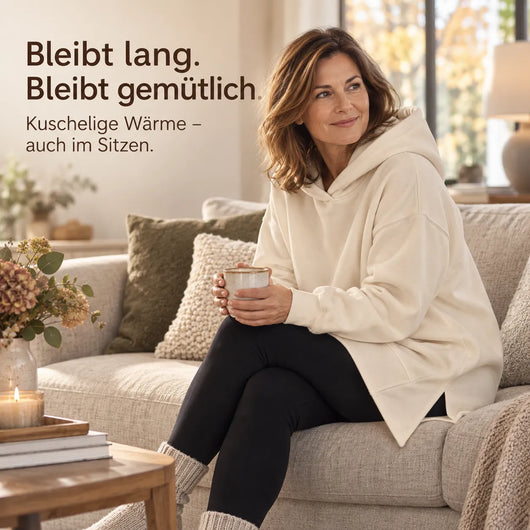KuschelLiebe – extra langer Oversize-Wohlfühlhoodie | deckenweich, warm & vorteilhaft geschnitten