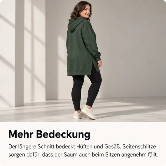 KuschelLiebe – extra langer Oversize-Wohlfühlhoodie | deckenweich, warm & vorteilhaft geschnitten