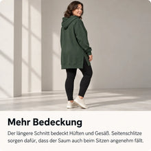 Lade das Bild in den Galerie-Viewer, KuschelLiebe – extra langer Oversize-Wohlfühlhoodie | deckenweich, warm &amp; vorteilhaft geschnitten
