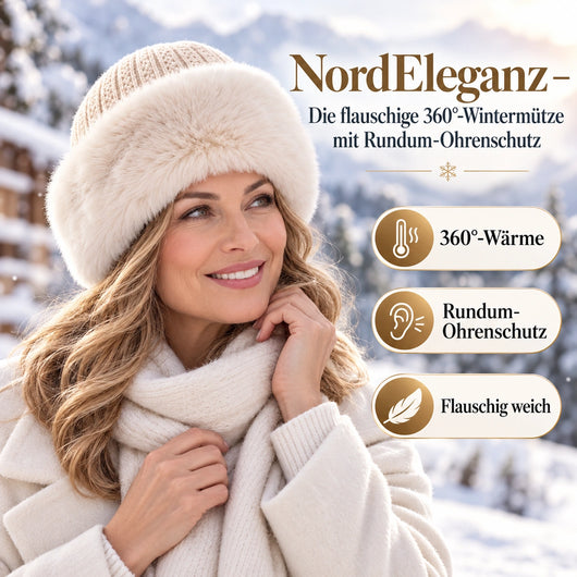 NordEleganz – Die flauschige 360°-Wintermütze mit Rundum-Ohrenschutz