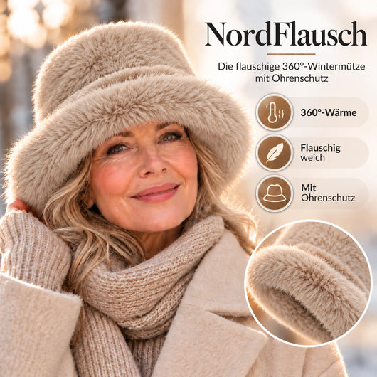 NordFlausch – Die flauschige 360°-Wintermütze mit Ohrenschutz