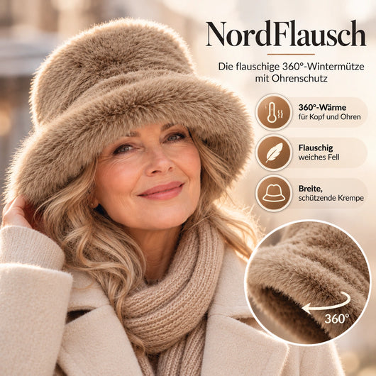 NordFlausch – Die flauschige 360°-Wintermütze mit Ohrenschutz
