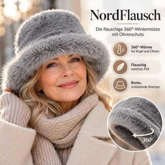 NordFlausch – Die flauschige 360°-Wintermütze mit Ohrenschutz