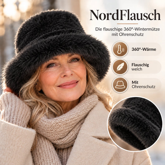 NordFlausch – Die flauschige 360°-Wintermütze mit Ohrenschutz