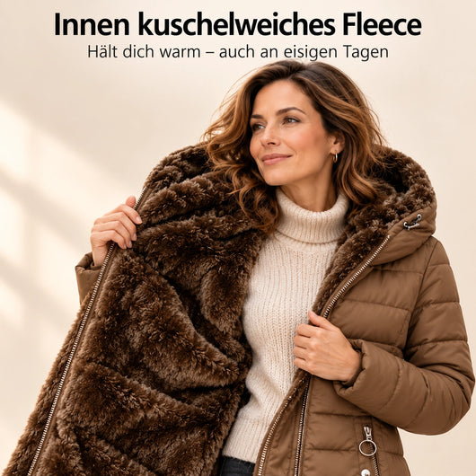 Nordelle – der kuschelwarme Damen-Mantel mit figurfreundlichem Schnitt