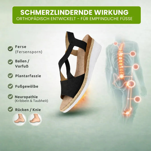 OrthoStella - ergonomische schmerzlindernde Sandalen für Damen