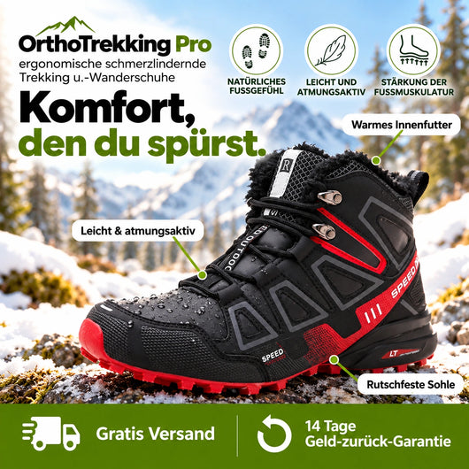OrthoTrekking Pro - ergonomische schmerzlindernde Trekking u.-Wanderschuhe 2026