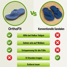 Lade das Bild in den Galerie-Viewer, Orthofit - orthopädische Komfort-Sandale | Federleicht &amp; Rutschfest