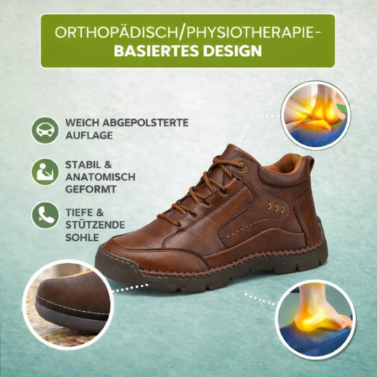 Orthopädische Premium-Lederstiefel | Schmerzlindernder Komfort