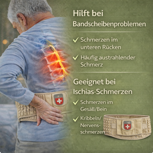 Rücken-Kompressionsgürtel – das Original | Rücken entlasten & Schmerzen reduzieren