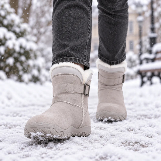 ThermoHug – Ergonomische, wasserdicht & rutschfest Barfuß-Winterstiefel