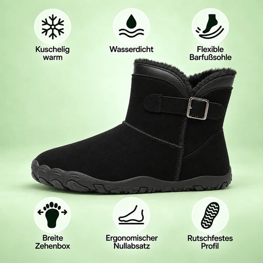 ThermoHug – Ergonomische, wasserdicht & rutschfest Barfuß-Winterstiefel